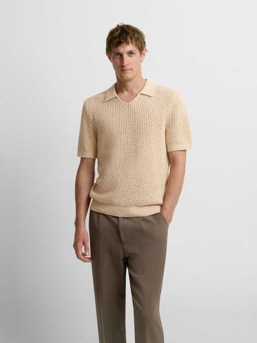 Polo maille col V ajouré - Devred - Modalova