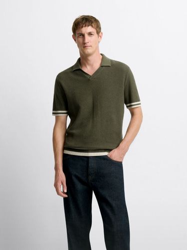 Polo maille col ouvert en coton - Devred - Modalova