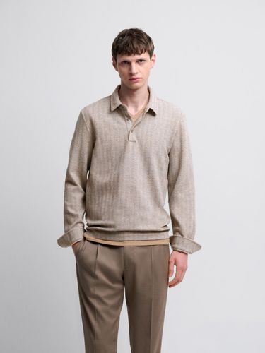 Polo manches longues col boutonné - Devred - Modalova