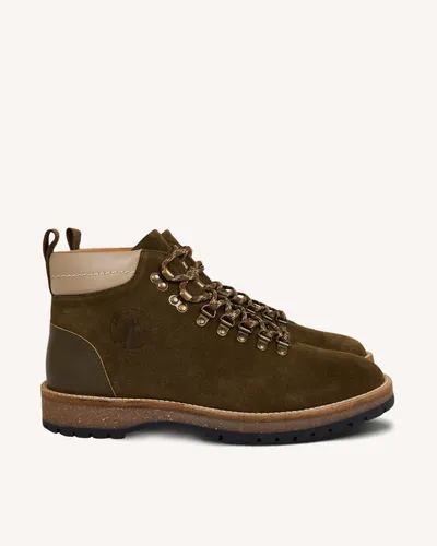 Chaussures en cuir suède kaki - FAGUO - Modalova