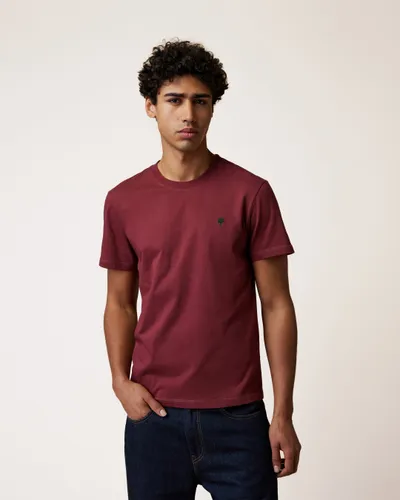T-shirt bordeaux coton recyclé - FAGUO - Modalova