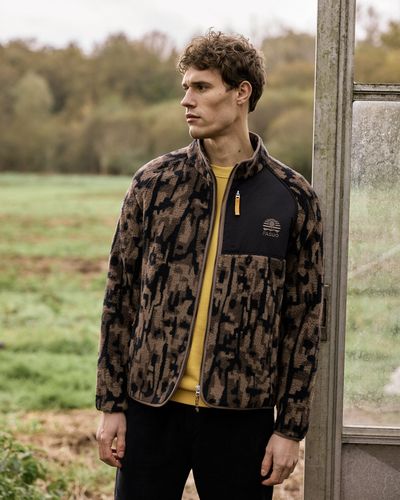 Veste polaire marron - FAGUO - Modalova