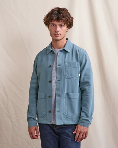 Veste en coton sergé bleu - FAGUO - Modalova