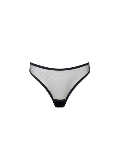 Naomi High-Waisted Mesh Thong Black - Bluebella - US - Modalova