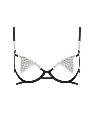 Susu Open Diamante Bra Black - Bluebella - US - Modalova