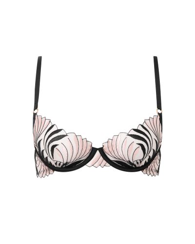 Katerine Embroidered Sheer Bra Black/Pearl - Bluebella - US - Modalova