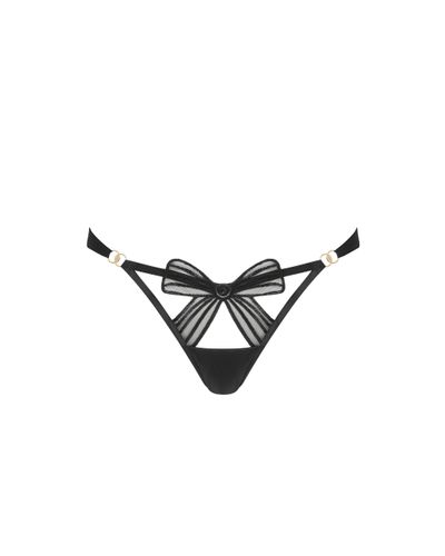 Annabel Open Bow Panty Black - Bluebella - US - Modalova