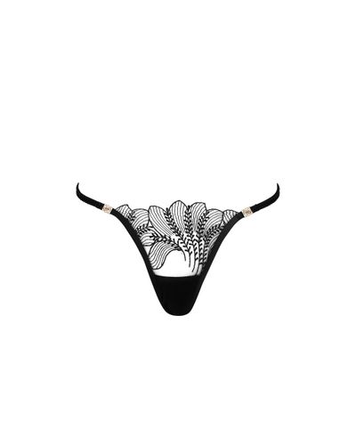 Sadiya Embroidered Sheer Panty Black - Bluebella - US - Modalova