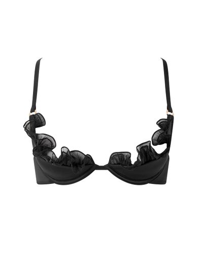 Venus Satin Open Bra Black - Bluebella - US - Modalova