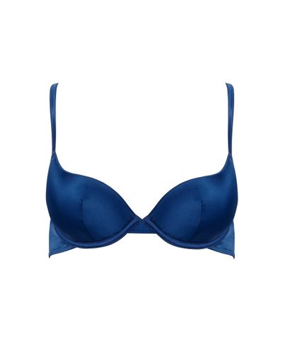 Verona Satin Push Up Bra Navy - Bluebella - US - Modalova