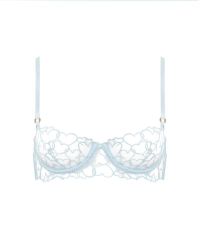 Valentina Heart Balcony Bra Ice Water Blue - Bluebella - US - Modalova