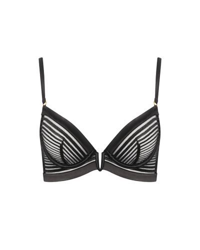 Flyn Embroidered Longline Bra Black - Bluebella - US - Modalova