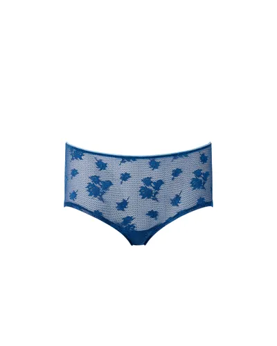 Lisa Stretch Lace Boy Short Navy Peony - Bluebella - US - Modalova