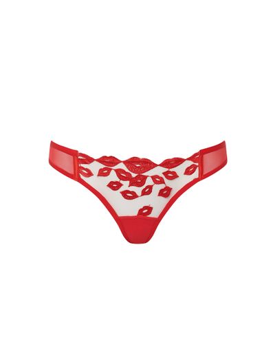 Marian Embroidered Panty Red - Bluebella - US - Modalova