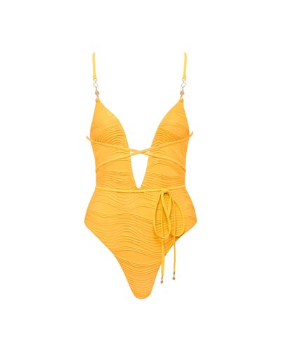 Bluebella Maillot de Bain Plongeant Ajustable Orta - Bluebella - FR - Modalova