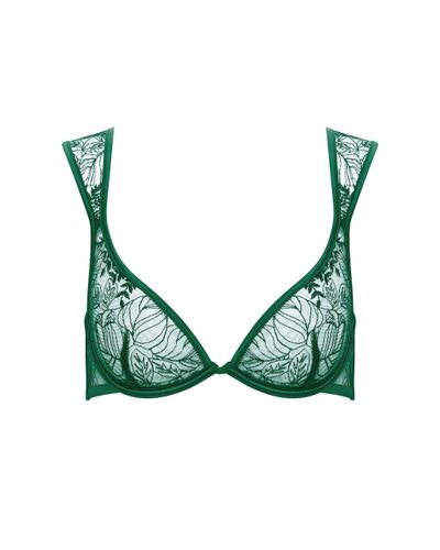 Seraphim Embroidered Sheer Bra Green - Bluebella - US - Modalova