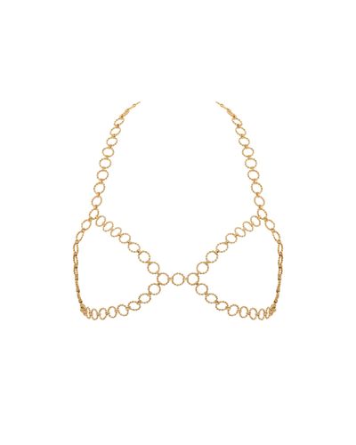Vida Open Chain Bra Gold - Bluebella - US - Modalova