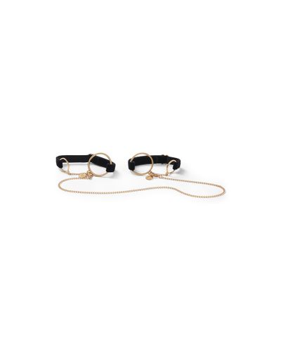 Simone Cuffs Black/Gold - Bluebella - US - Modalova