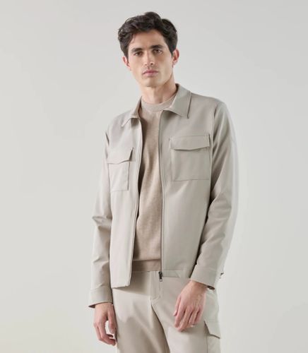 Blouson col chemise tissu technique - IZAC - Modalova