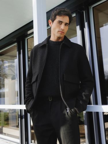 IZAC - Blouson col chemise noir - IZAC - Modalova