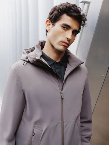 IZAC - Blouson à capuche taupe - IZAC - Modalova
