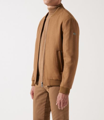 Blouson en laine teddy camel MOSCOU - IZAC - Modalova