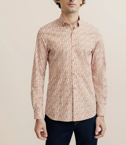 IZAC - Chemise 100% coton orange - IZAC - Modalova