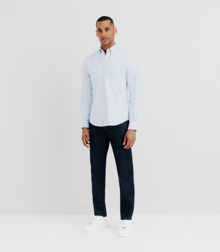 Chemise avec col boutonné ciel - IZAC - Modalova