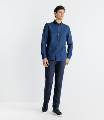 IZAC - Chemise col boutonné bleue - IZAC - Modalova