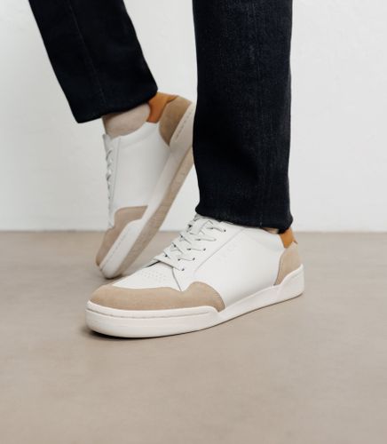 IZAC - Baskets en cuir beige - IZAC - Modalova