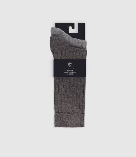 Pack de chaussettes unies anthracite - IZAC - Modalova