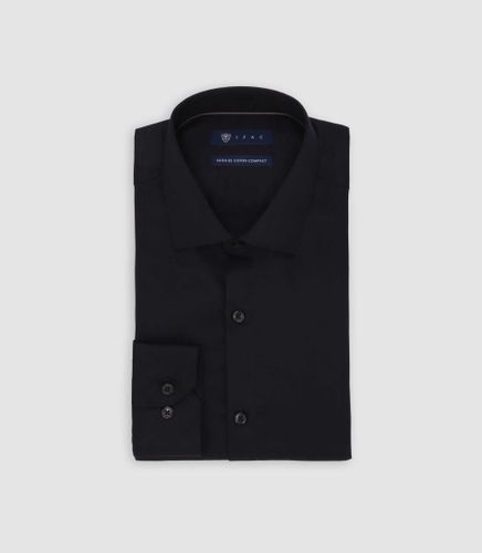 IZAC - Chemise col italien noire - IZAC - Modalova