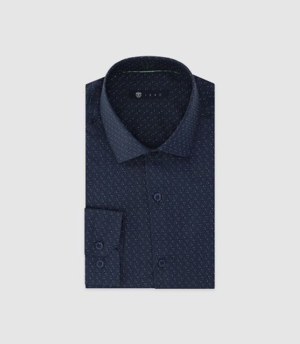 IZAC - Chemise à pois marine - IZAC - Modalova
