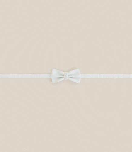 Noeud papillon tissu uni 100% lin eau - IZAC - Modalova