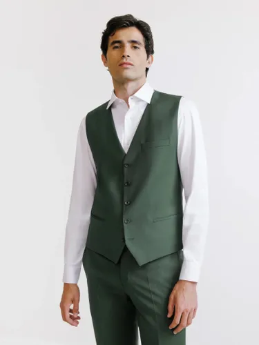 Gilet de costume en laine majoritaire foncé - IZAC - Modalova