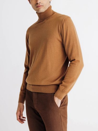 IZAC - Pull col roulé camel - IZAC - Modalova