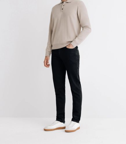 Pull col polo en laine mérinos - IZAC - Modalova