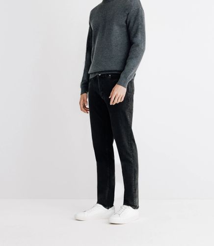 Pull sweat col rond anthracite - IZAC - Modalova