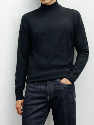 IZAC - Pull col cheminée noir - IZAC - Modalova