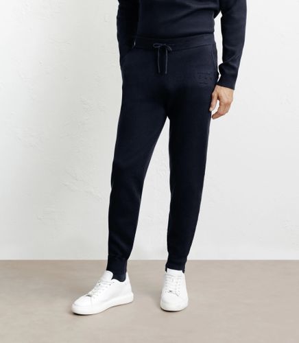IZAC - Pantalon en maille marine - IZAC - Modalova