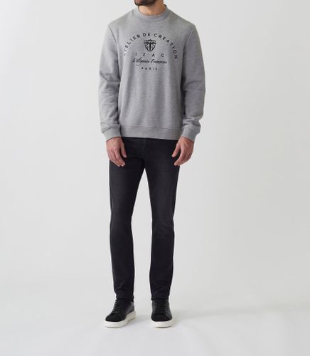 Sweat col rond chiné ''Swsolal'' - IZAC - Modalova