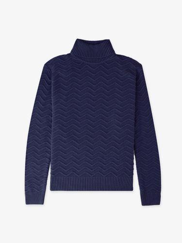 Pull col roule torsade marine - IZAC - Modalova