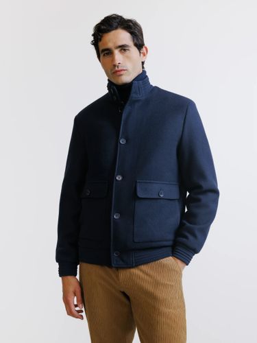 IZAC - Blouson col montant marine - IZAC - Modalova