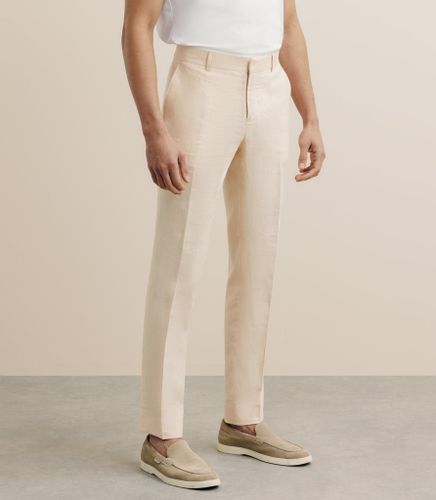 IZAC - Pantalon 100% lin pêche - IZAC - Modalova