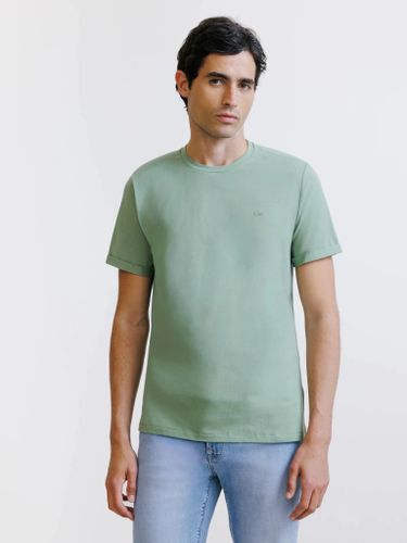 IZAC - T-shirt col rond vert - IZAC - Modalova