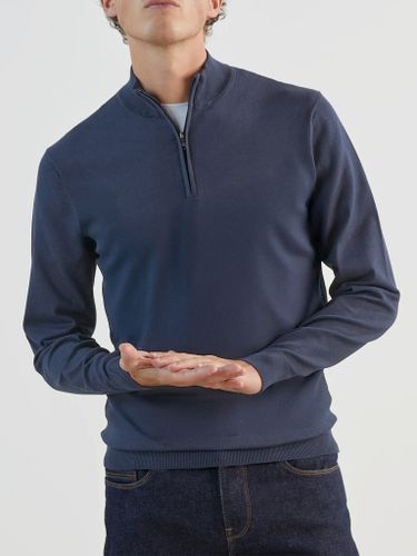 IZAC - Pull col zip indigo - IZAC - Modalova