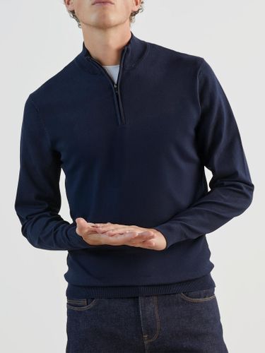 IZAC - Pull col zip marine - IZAC - Modalova