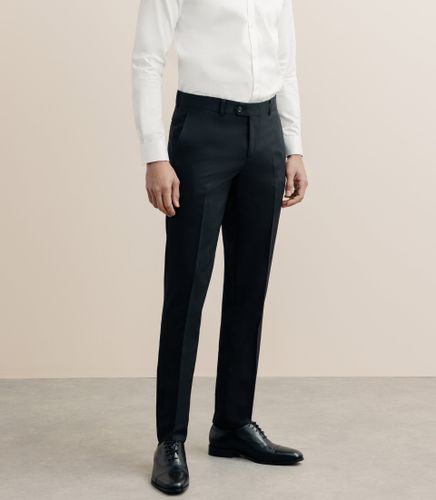 IZAC - Pantalon ville en laine noir - IZAC - Modalova