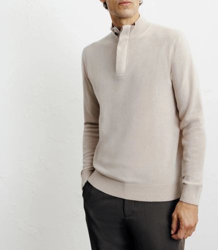 Pull col montant 100% cachemire - IZAC - Modalova
