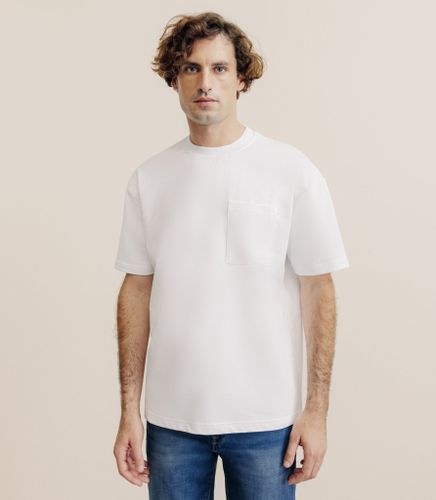 T-shirt uni oversize col rond - IZAC - Modalova